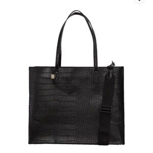 BEIS The Large Work Tote 
in Black Croc